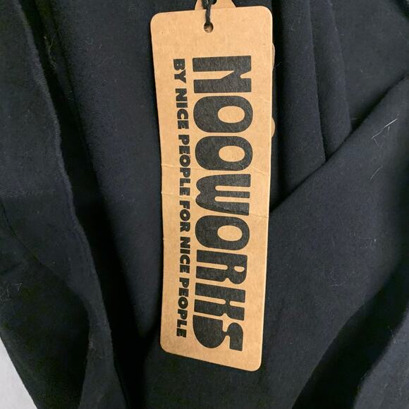 NWT Nooworks Black Kick Flare Pants Stretch Pull On Comfy Athleisure Slacks - Picture 6 of 7